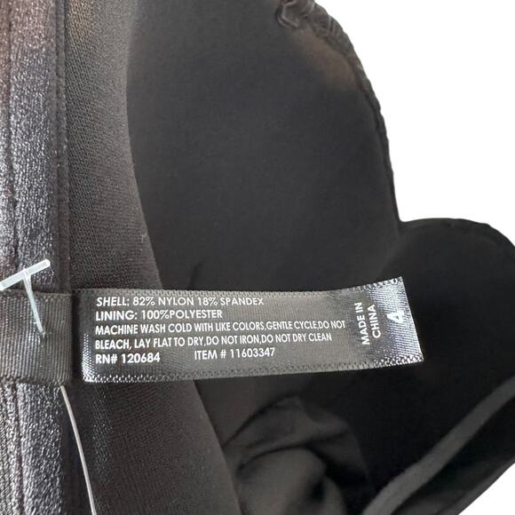 Hot Topic Black Ruffle Skirt One Piece Swimsuit 4X Pin Up Rockabilly‎ Whimsigoth - Picture 10 of 11